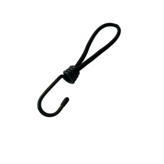 Elastiek met haak 6mm 18 cm
