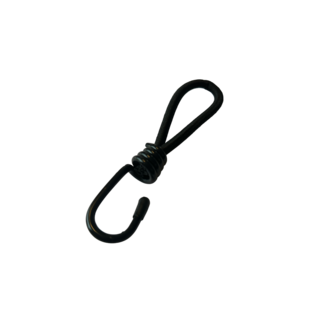 Elastiek met haak 6mm 13 cm