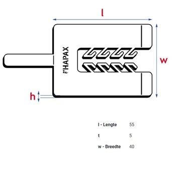 HAPAX uitvulplaatjes | 5mm groen | zak 20 stuks