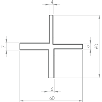 HAPAX afstandhouder voor vlonderplanken  4/5/6/7mm - zakje 3 stuks