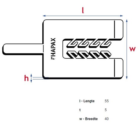 HAPAX uitvulplaatjes | 5mm groen | zak 20 stuks