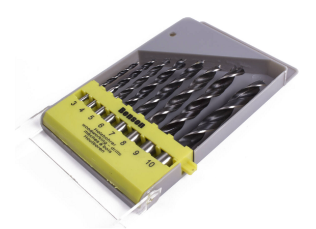 Houtborenset 8-delig  | houtboor Ø 3-10mm