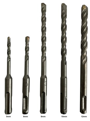 Betonborenset SDS+ 5-delig  | betonboor Ø 5-12mm
