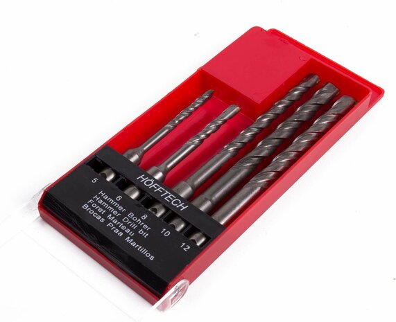 Betonborenset SDS+ 5-delig  | betonboor Ø 5-12mm